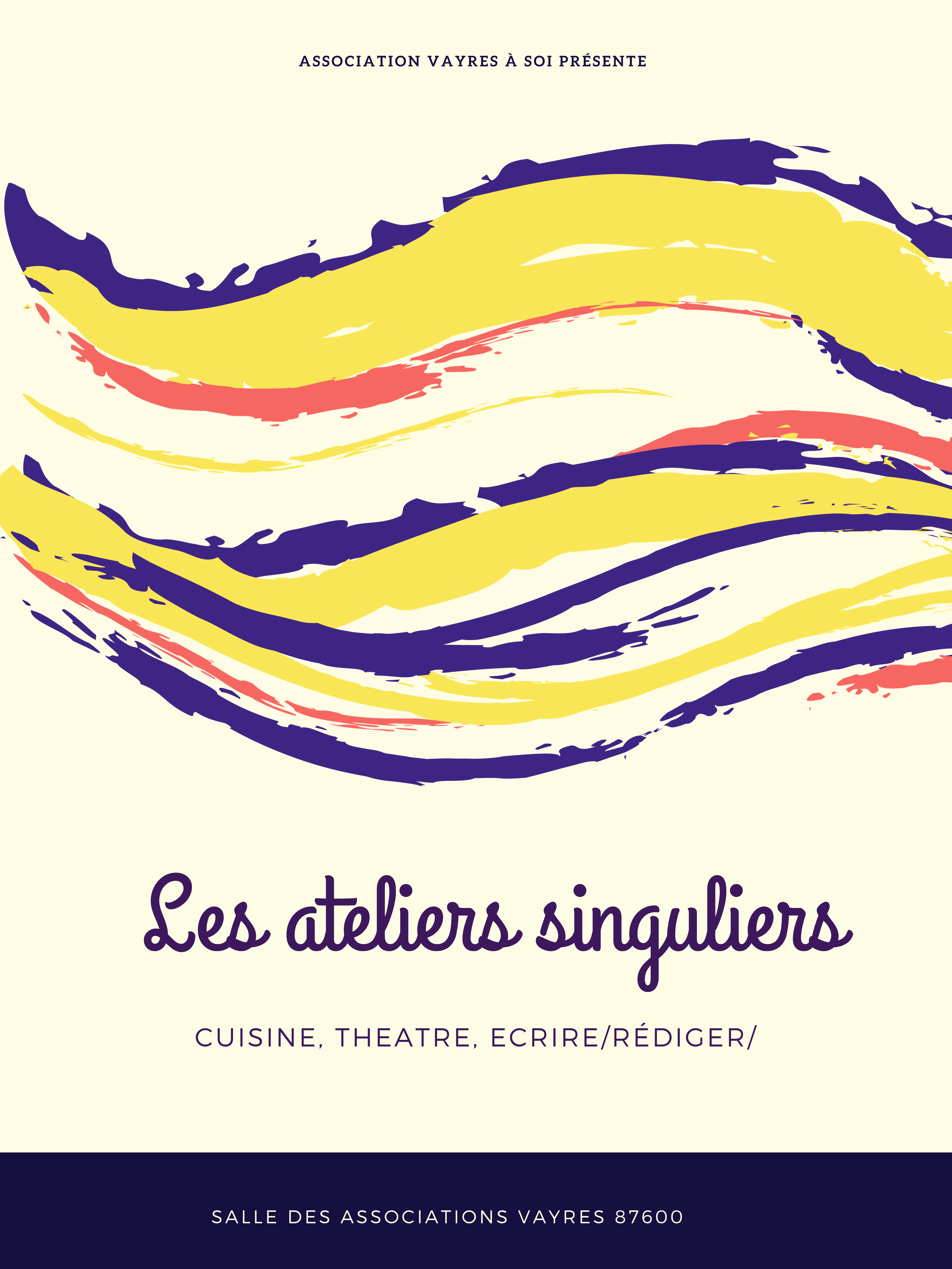 Nouveau à Vayres, les ateliers de Vayres à Soi!