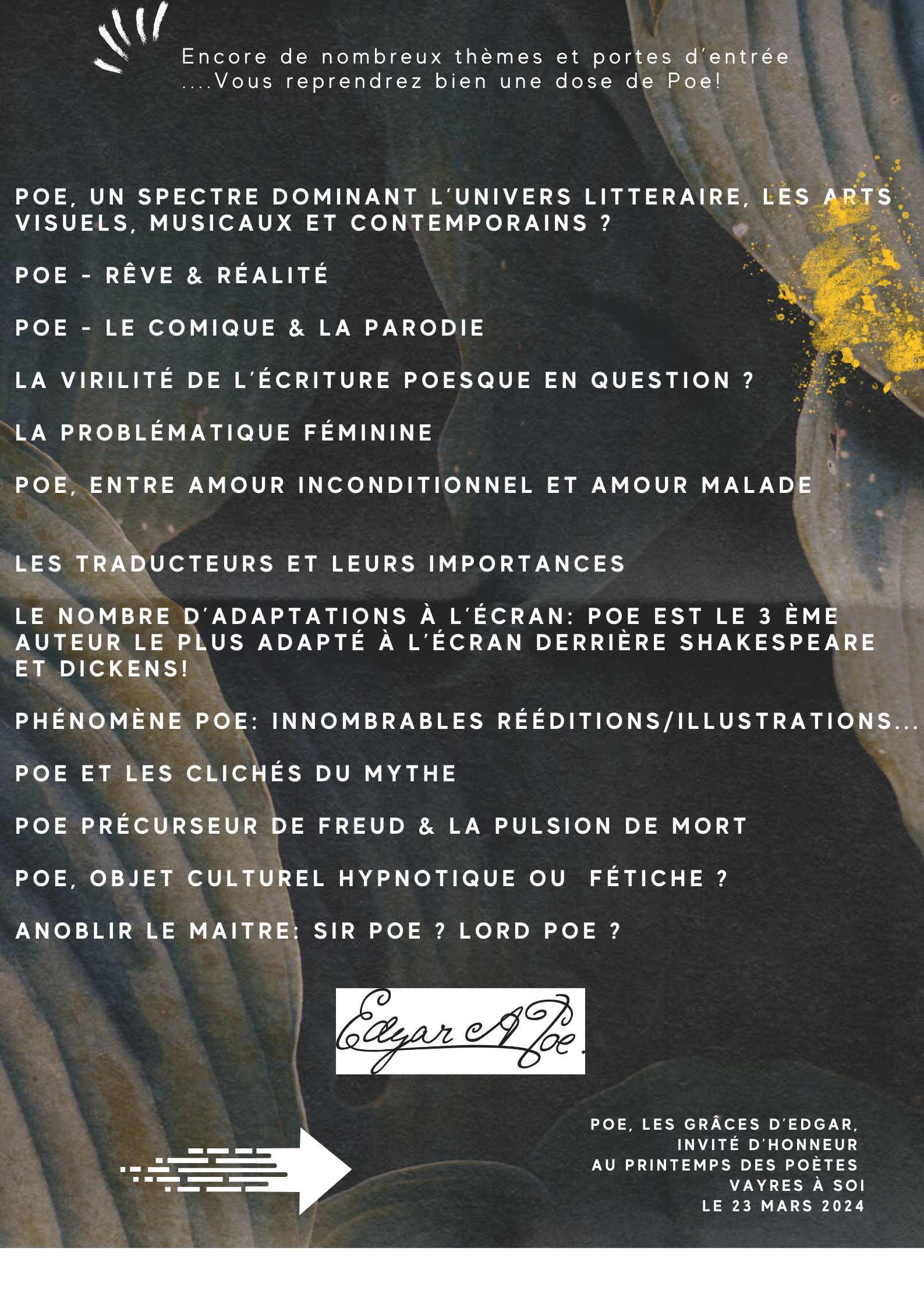 Edgar Poe, en 10 madeleines poesques!