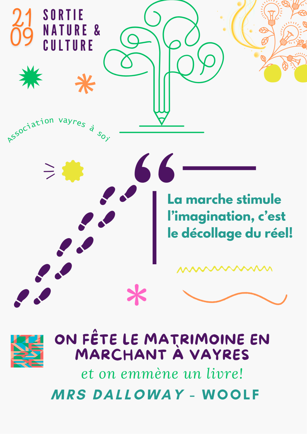 Matrimoine en 2024 à Vayres avec Virginia Woolf