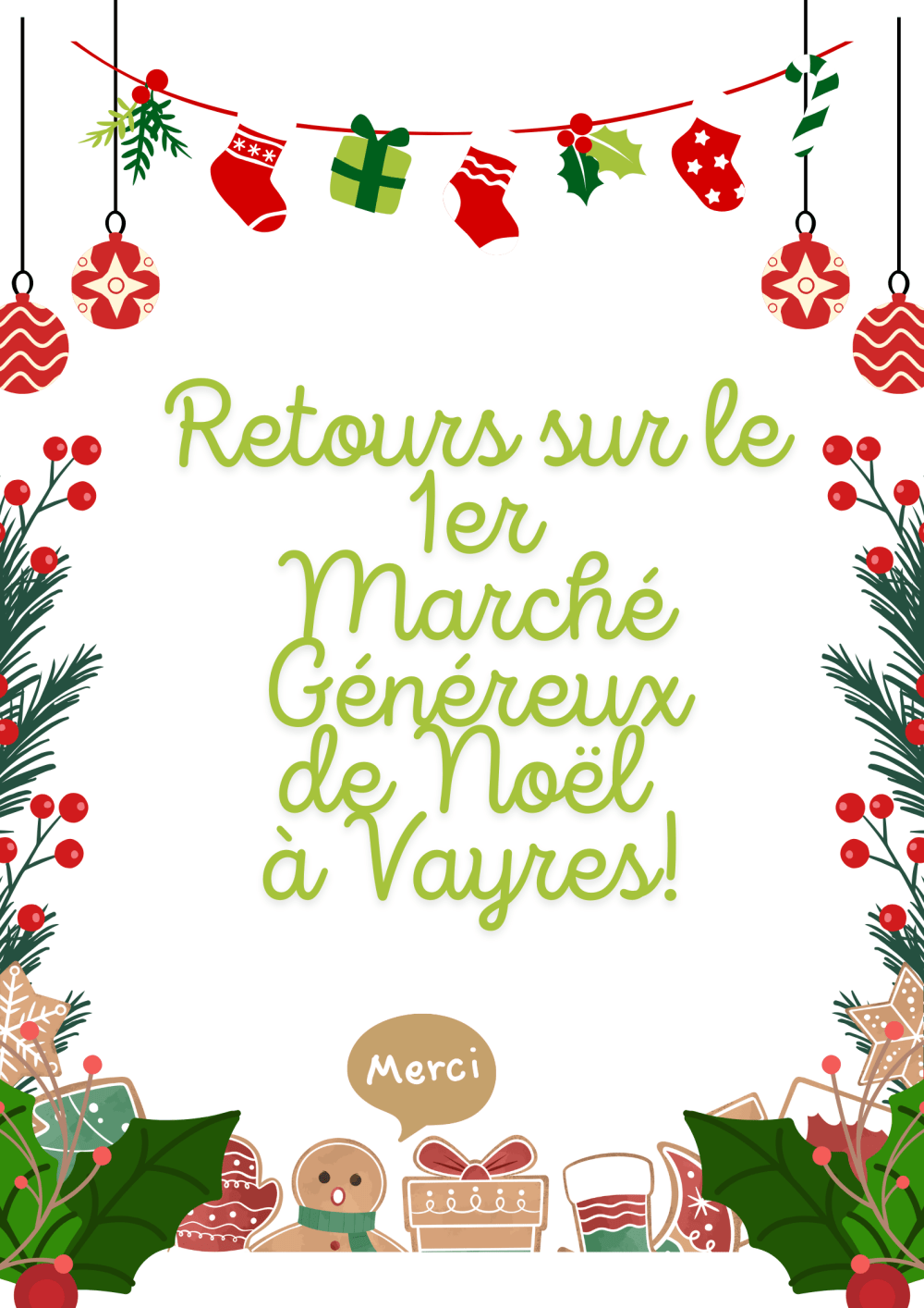 Retours sur le 1er Marché Généreux de Noël à Vayres