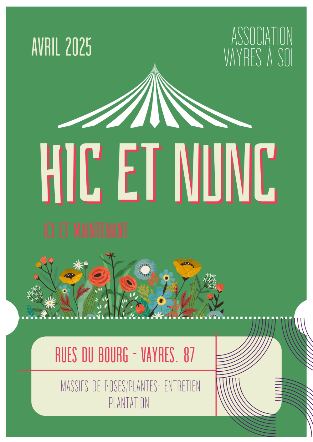 Hic et nunc, avril 2025, à Vayres