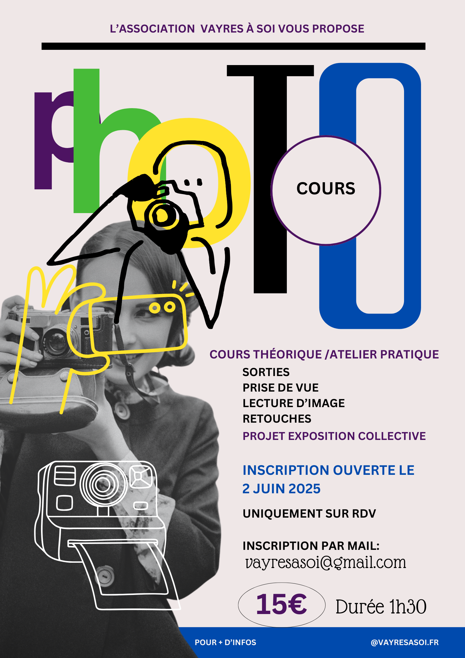 Cours, ateliers, nos nouveautés 2025